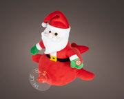 bewegend figuur polyester santa claus 100% polyester multi l.29cm x w.25cm x h.25cm