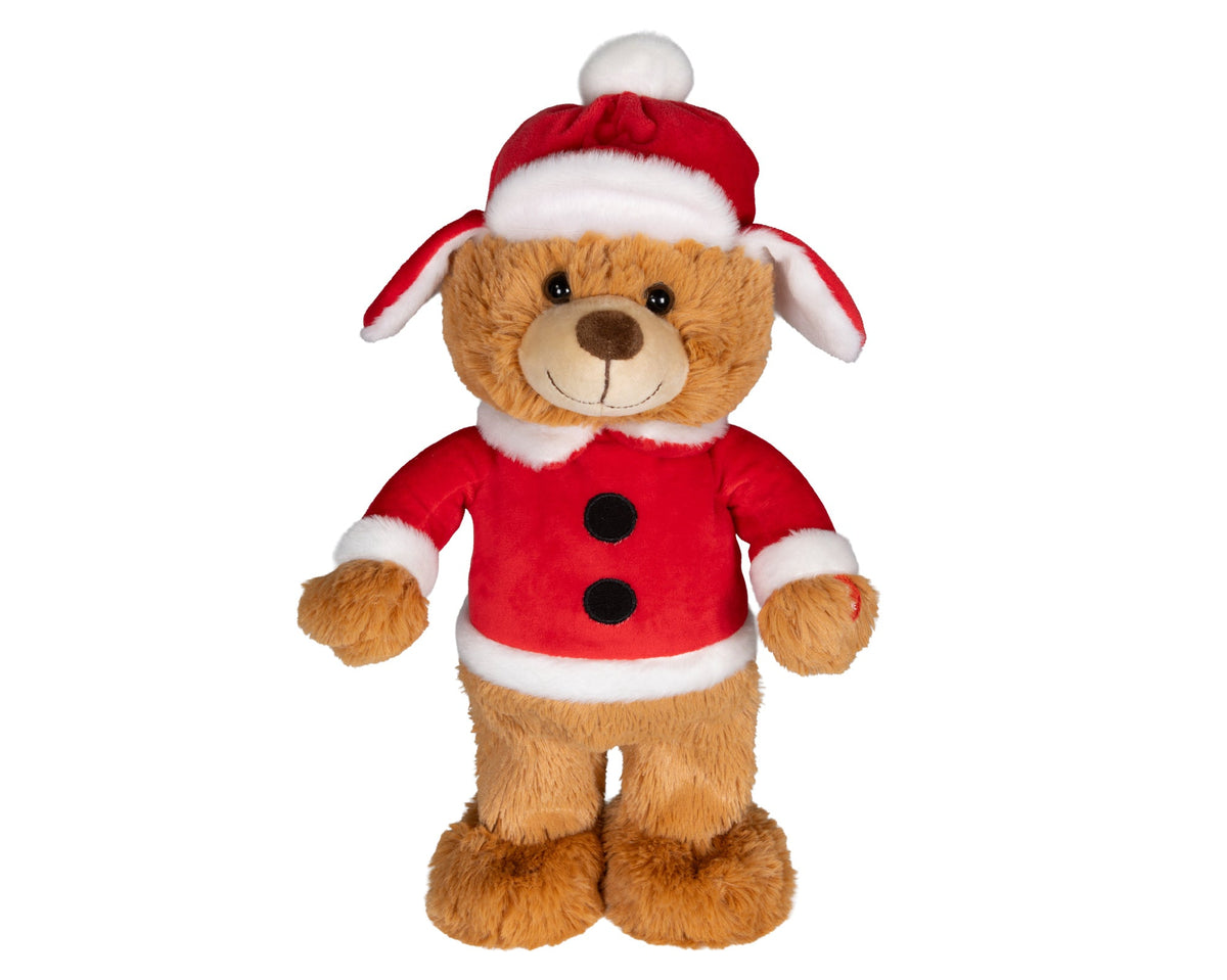 bewegend figuur polyester bear bruin l.13cm x w.15cm x h.36cm