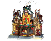 holiday hamlet christmas shoppe, with 4.5v adaptor