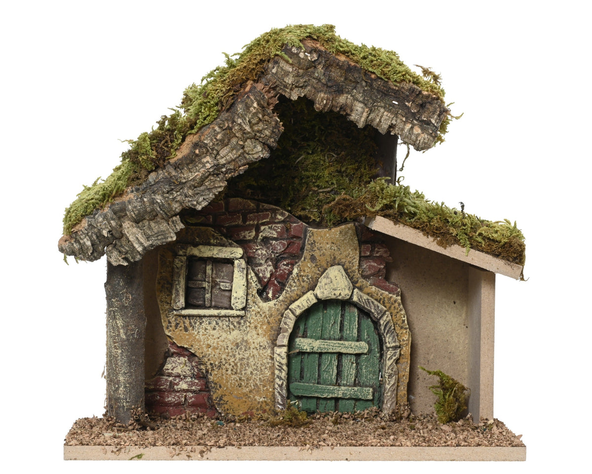 kerststal hout fsc mix 70% naturel l.23cm x w.11cm x h.21cm