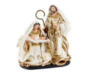 kerstgroep polyester nativity set goud/kleur(en) l.21.3cm x w.11.2cm x h.22.5cm