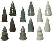 boom porselein tree reaction glazed 12ass assortie d.5cm x h.10cm