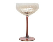 glas cocktail glass transparent donker roze d.11.3cm x h.18.2cm