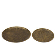 decobord ijzer round antique brons antiek d.39cm x h.2cm