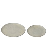 decobord ijzer round antique zilver d.29cm x h.2cm