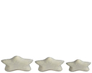 decobord ijzer star antique zilver l.24cm
