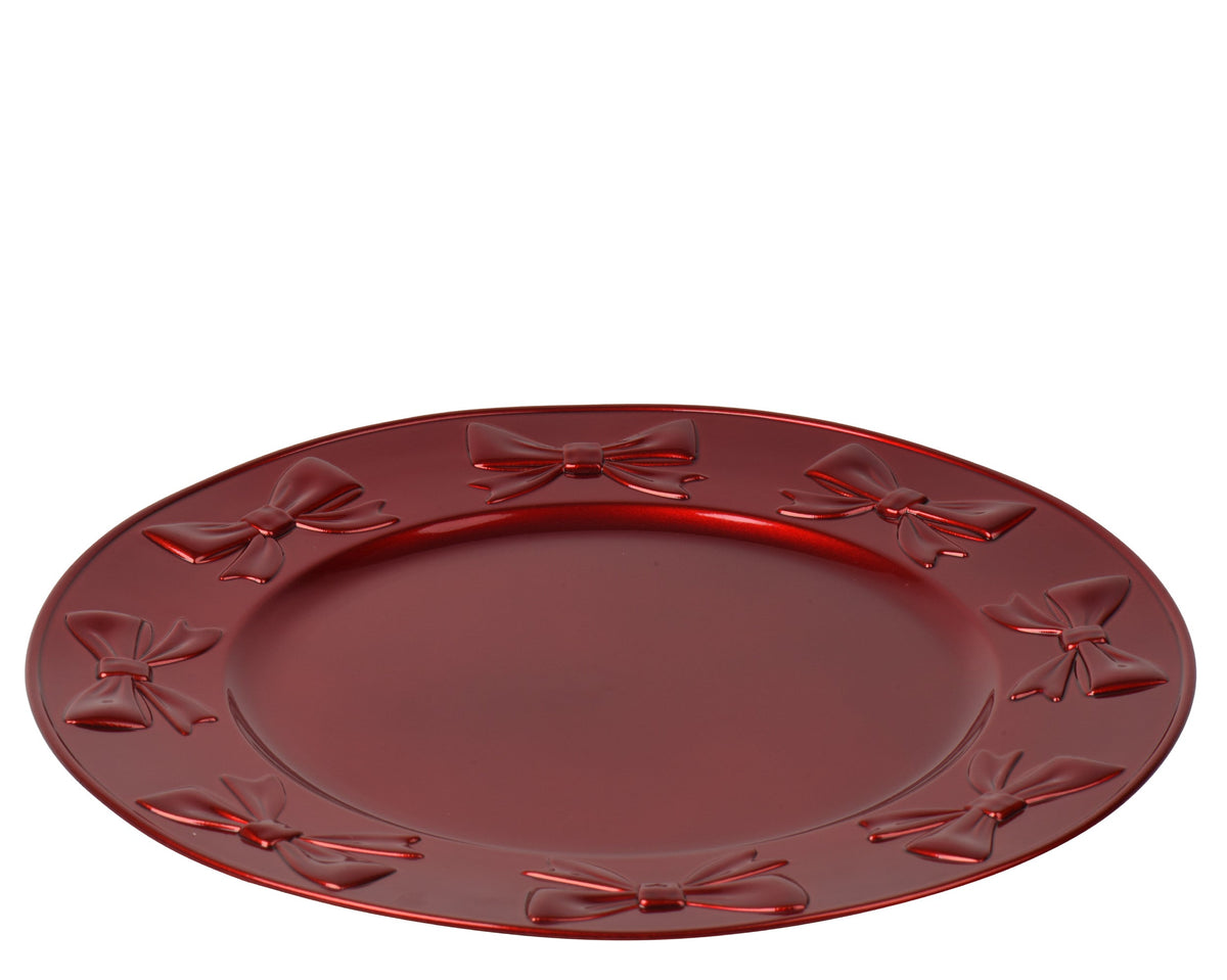 decobord pp round shinny rood d.33cm x h.1.5cm
