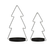 decobord ijzer tree zwart l.29cm