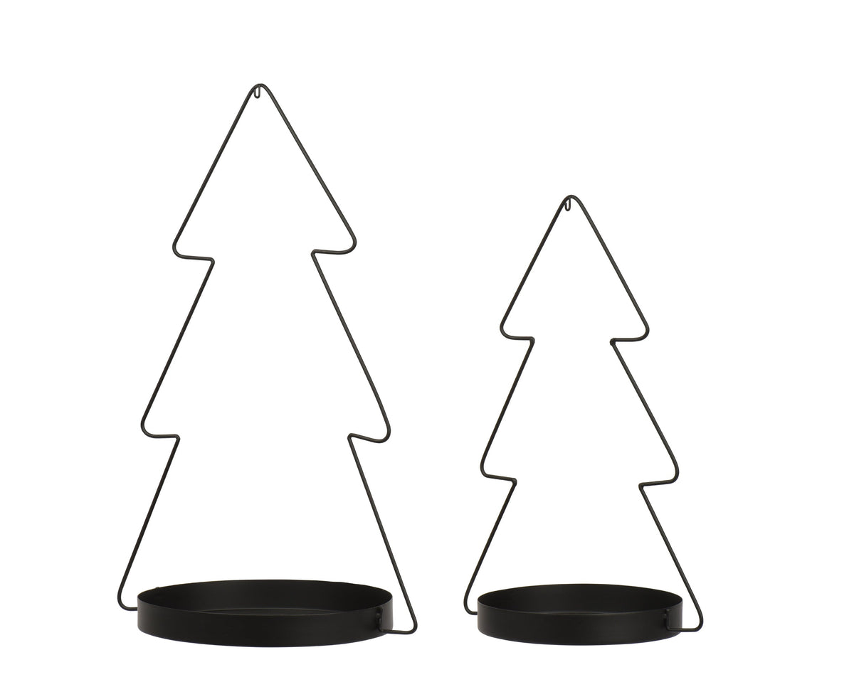 decobord ijzer tree zwart l.29cm