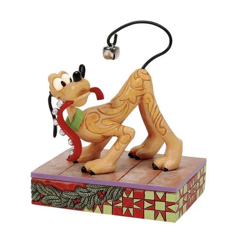 pluto with bells figurine by disney traditions