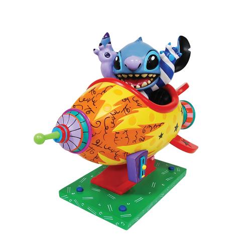 stitch rocket ship figurine by disney britto