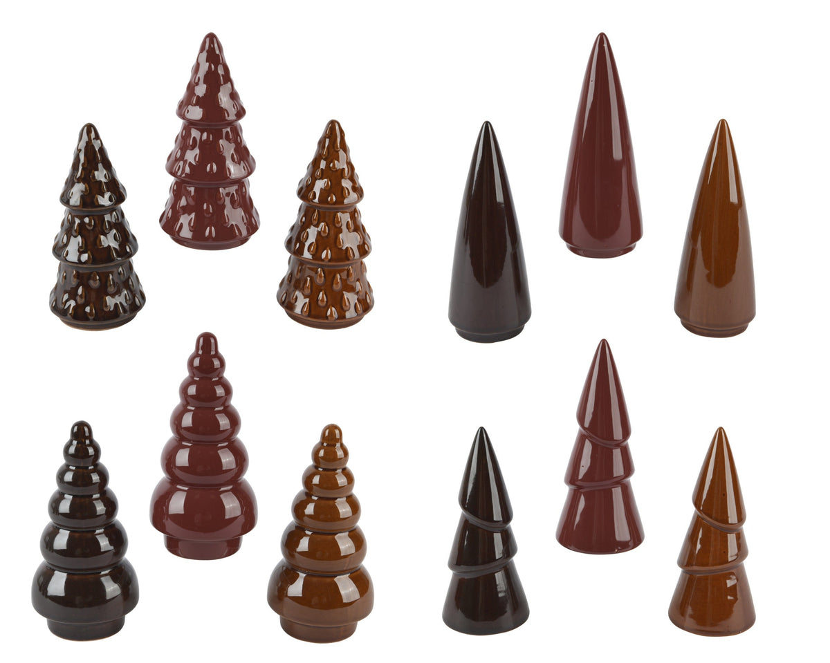boom porselein reaction glazed 12ass assortie d.7.7cm x h.15.6cm