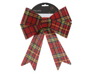 strik polyester plastic inside check kerstrood/kleur(en) l.22cm x w.1.5cm x h.26cm