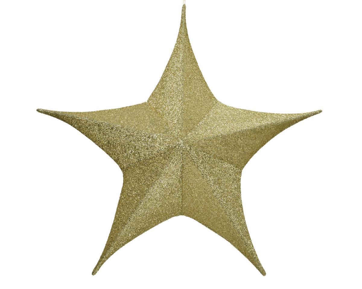 ster polyester goud d.135cm x h.42cm