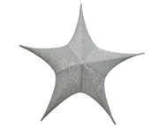 ster polyester zilver d.80cm x h.28cm
