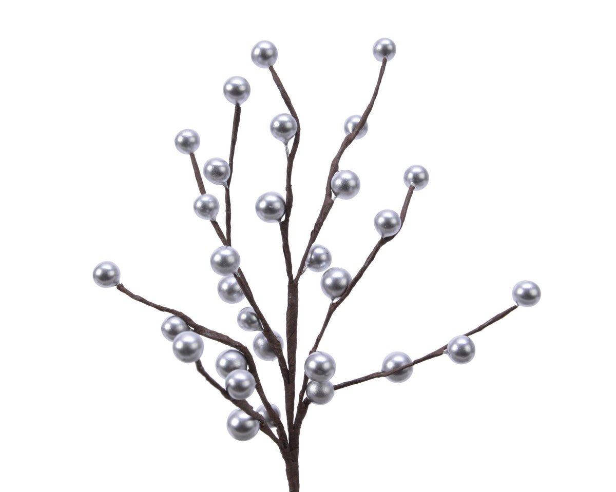 steker foam foam berries zilver l.3cm x w.15cm x h.26cm
