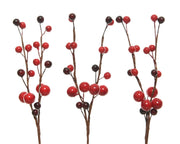 spray op draad foam berries rood l.3cm x w.2cm x h.8cm