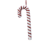 zuurstok foam glitter, fliter, ribbon rood/wit d.5cm x h.52cm