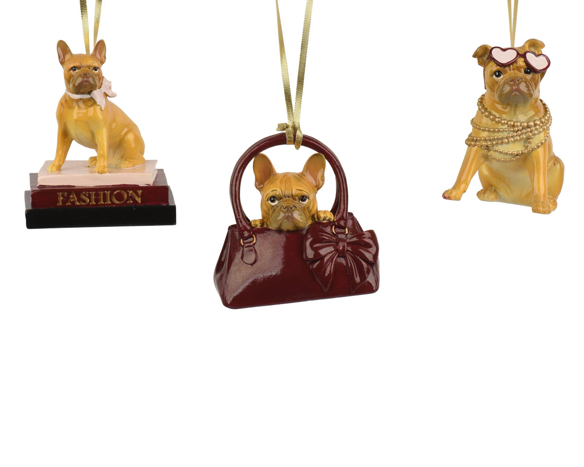 hond polyresin 3ass assortie l.9.5cm x w.6.4cm x h.9cm