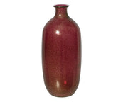 vaas recycled glas glitter donker roze d.13cm x h.31cm