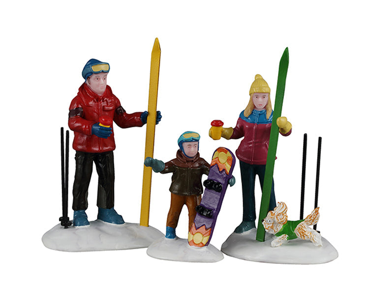 family ski day, set of 3