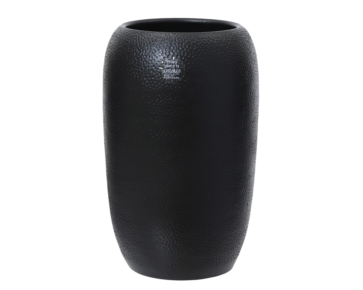 vaas terracotta zwart l.19cm x w.19cm x h.30cm