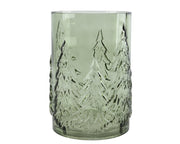vaas glas groen d.16cm x h.22cm