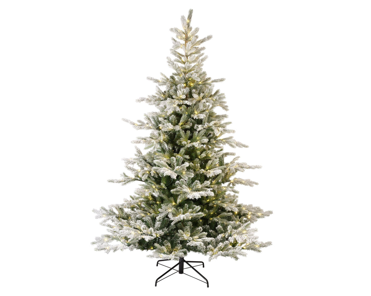 grandis fir snowy micro led indoor groen/wit/warm wit d.150cm h.210cm 550l