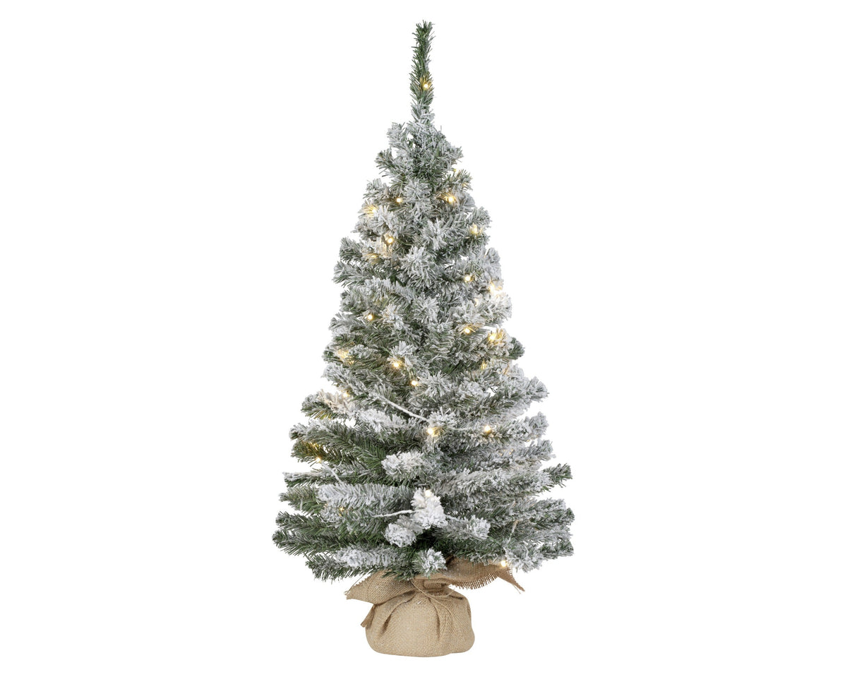 imperial mini boom snowy led bo binnen groen/wit/warm wit d.46cm x h.90cm