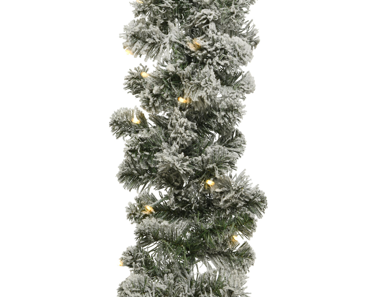 imperial slinger snowy led bo binnen groen/wit/warm wit d.25cm l.270cm 50l