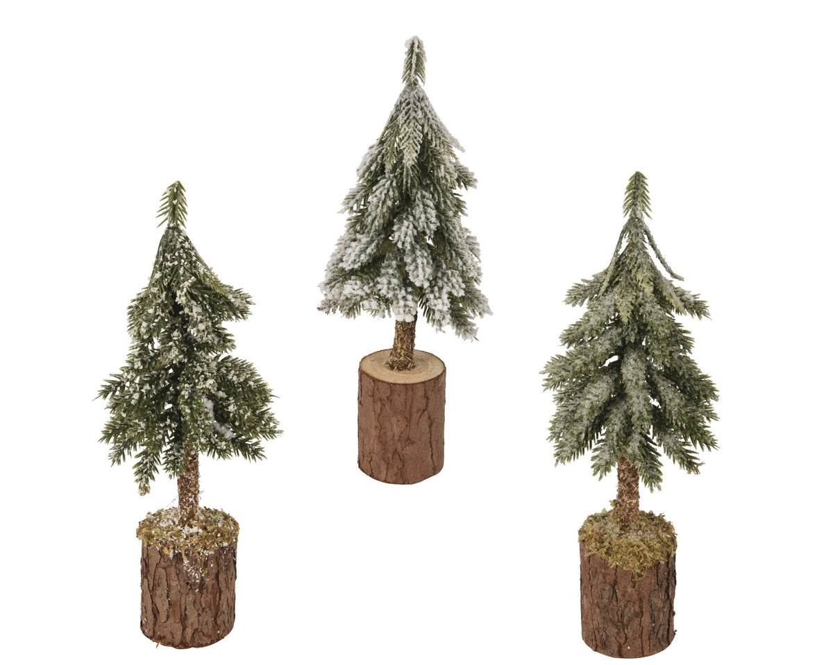 mini boom snowy 3ass binnen groen/wit d.7cm x h.21cm