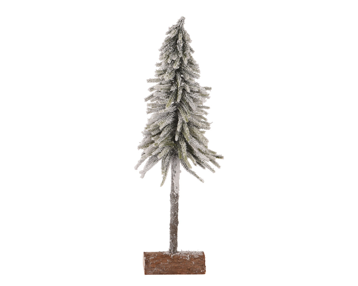 mini boom snowy binnen groen/wit d.18cm x h.60cm