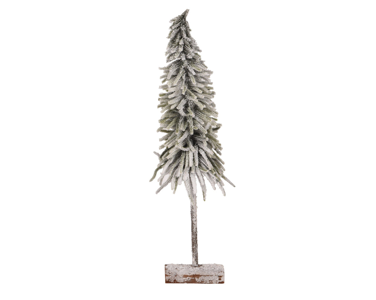 mini boom snowy binnen groen/wit d.20cm x h.75cm