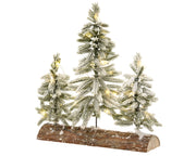 tafelstuk snow micro led binnen groen/wit/warm wit l.28cm x w.10cm x h.30cm