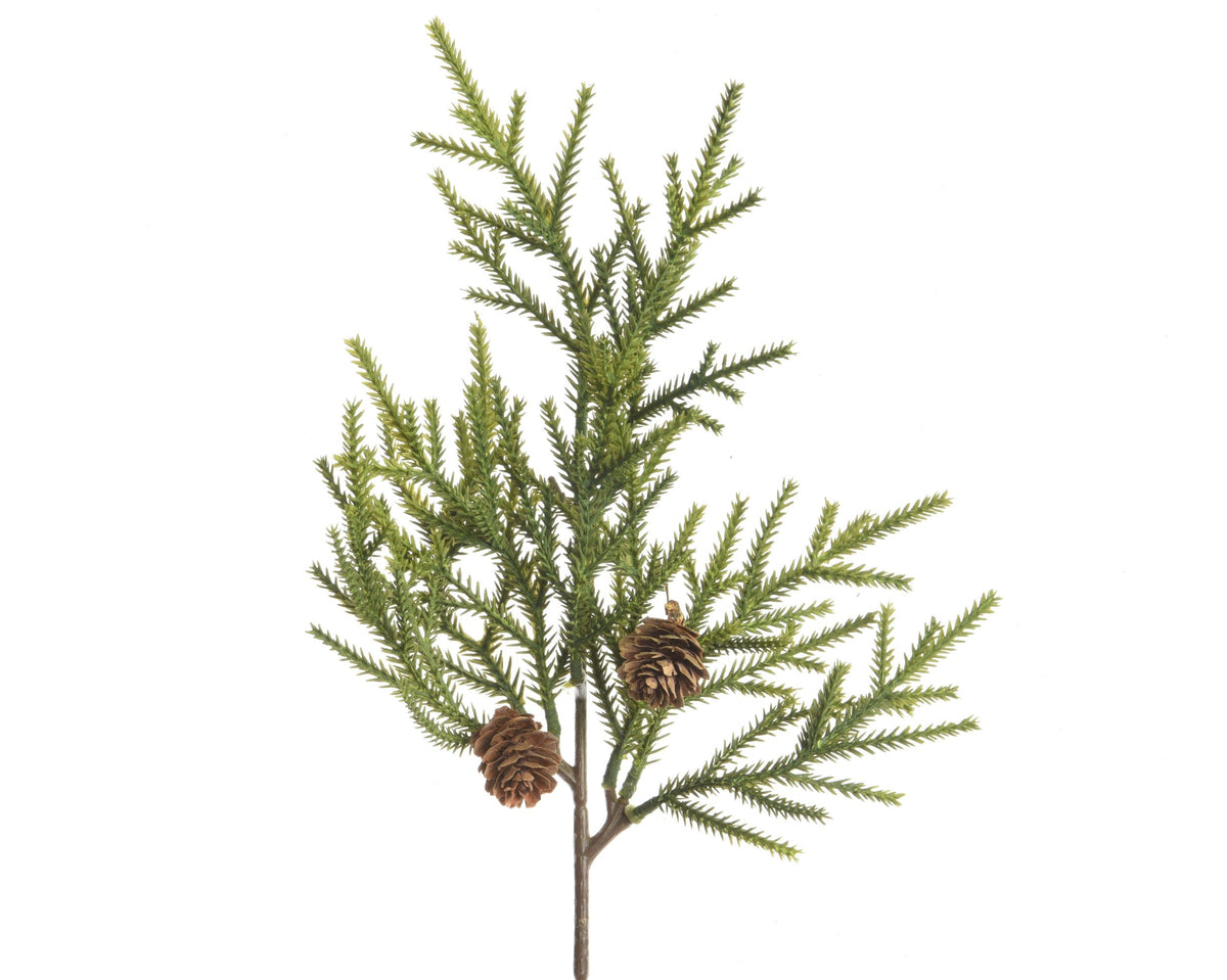spray pinecones binnen groen l.5cm x w.20cm x h.44cm