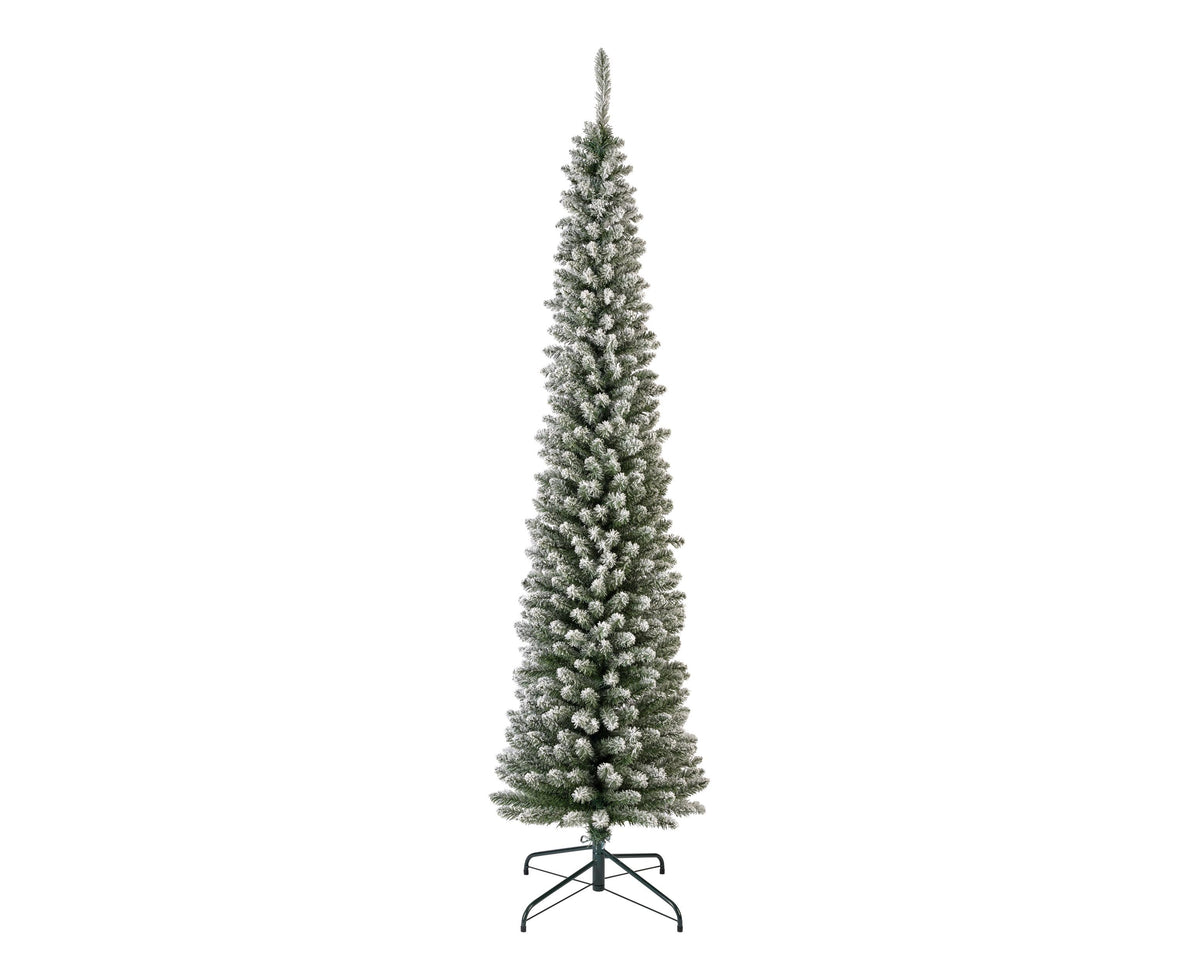 pencil pine snowy groen/wit d.60cm h.210cm