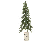 mini boom green w silver glitter binnen groen frosted d.28cm x h.80cm