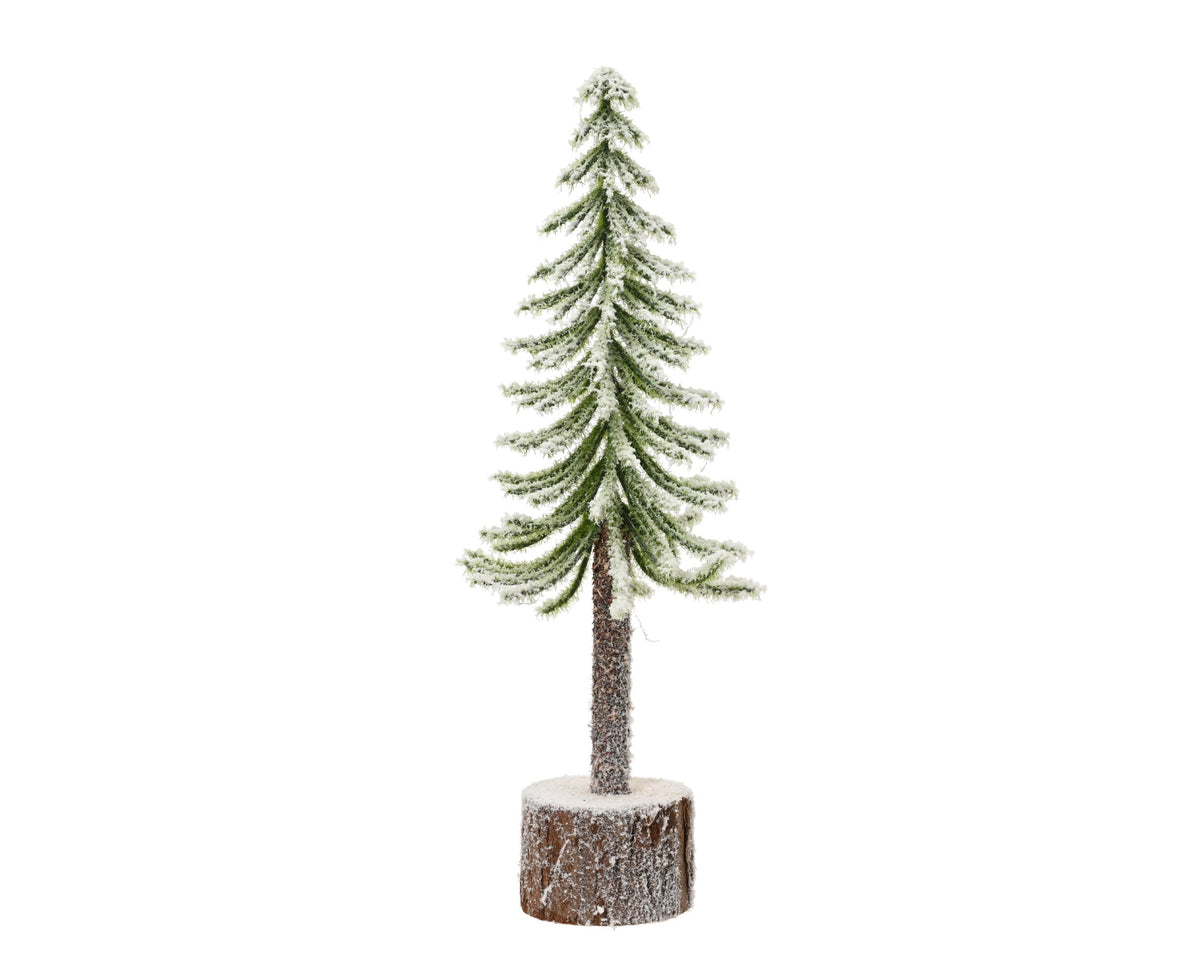 mini boom snowy binnen fsc mix 100% groen/wit d.8cm x h.25cm
