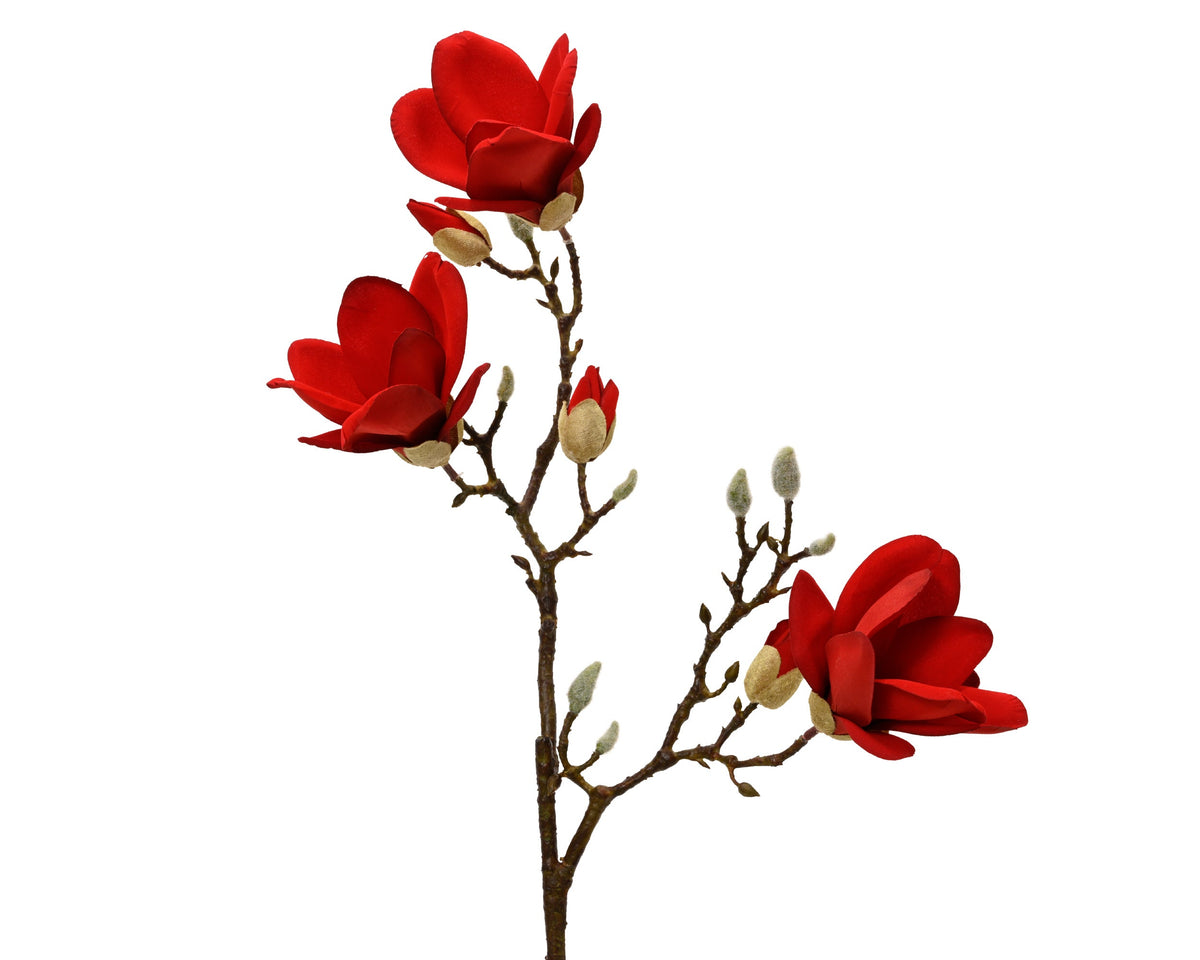 magnolia polyester gold glitter rood l.23cm x w.18cm x h.91.5cm