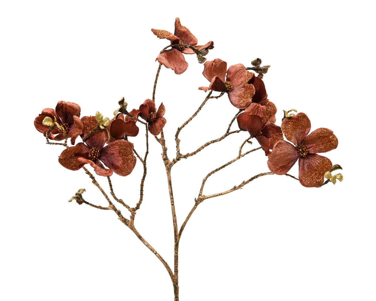 bloem polyester glitter bruin l.32cm x w.13cm x h.61cm