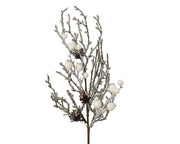 spray acryl sugar pinecones, foam berries naturel l.20cm x w.5cm x h.55cm