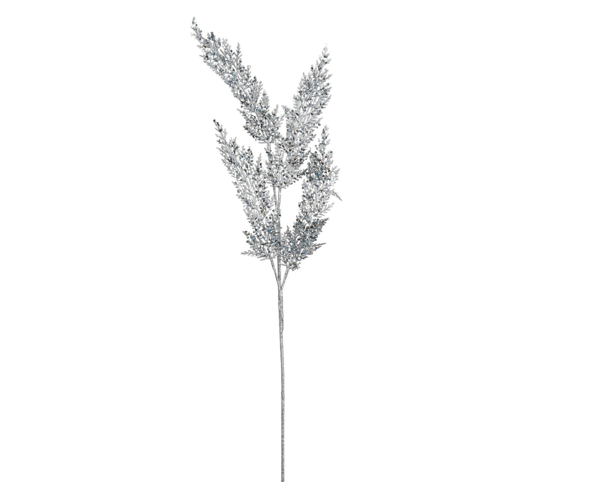 glitter spray plastic glitter sequin leaf blauw l.18cm x w.2cm x h.80cm