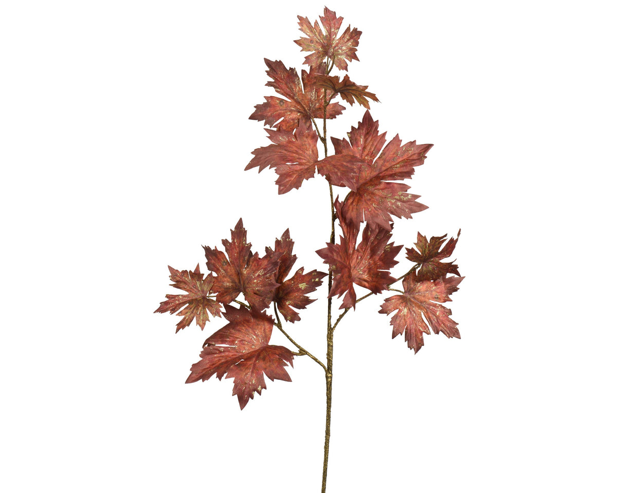 spray polyester maple leaf oranje/kleur(en) l.36cm x w.12cm x h.96cm