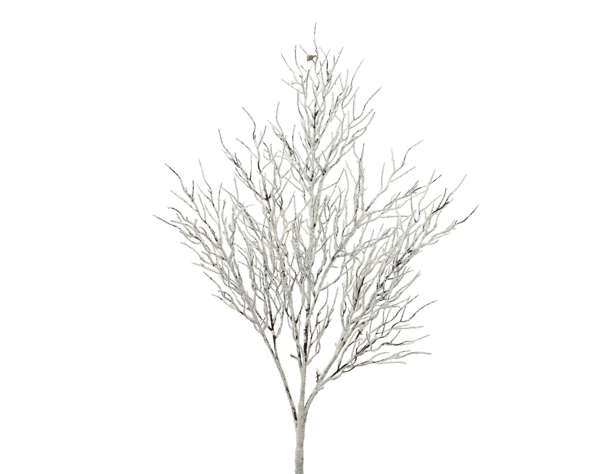 spray plastic snow branch wit l.40cm x w.12cm x h.110cm