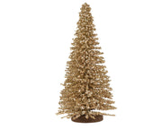 boom bamboe glitters on foot goud d.12cm x h.30cm