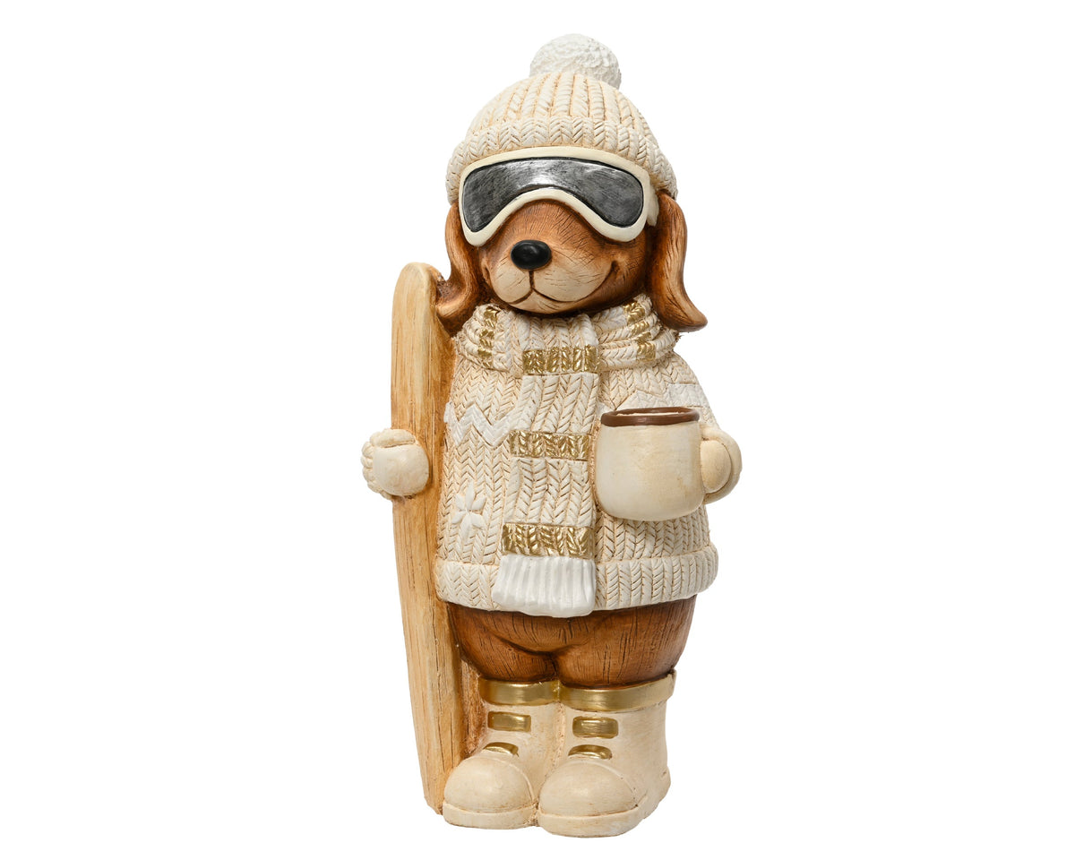 hond magnesium standing skis creme/kleur(en) l.21cm x w.23cm x h.44.5cm