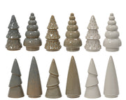 boom porselein tree reaction glazed 12ass assortie d.7.7cm x h.15.6cm