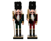 notenkraker vurenhout velvet w gold glitter dots 2col ass assortie l.8cm x w.6.5cm x h.25cm