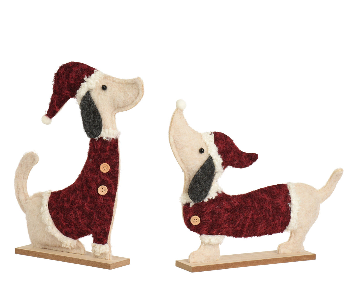 hond stof 2ass fsc mix 70% beige/kleur(en) l.16cm x w.5cm x h.23.5cm