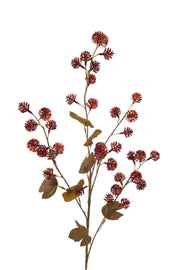 pompom spray 95 cm burgundy